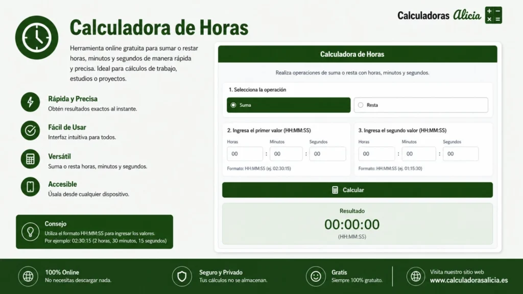 Calculadora de Horas
